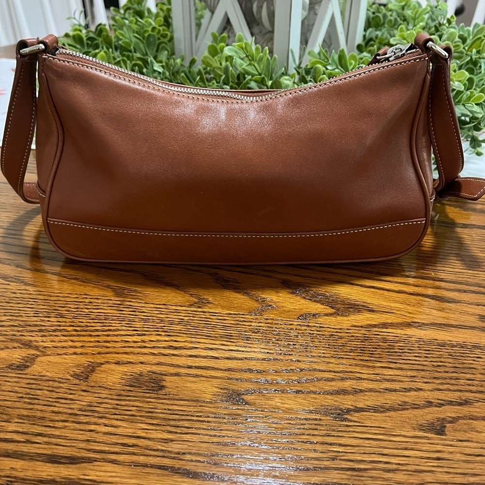 Coach 7787‎ Hampton Women's Saddle Leather Shoulder Bag Handbag Wristlet Vintage - Picture 3 of 11